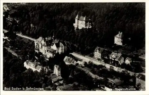 Ak Bad Soden Salmünster im Kinzigtal Hessen, Fliegeraufnahme