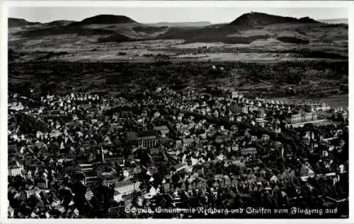 Ak Schwäbisch Gmünd in Württemberg, Fliegeraufnahme, Rechberg, Stuifen