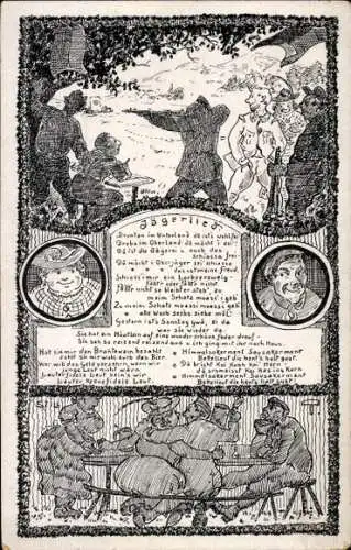 Lied Ak Jagerlied, Schützen