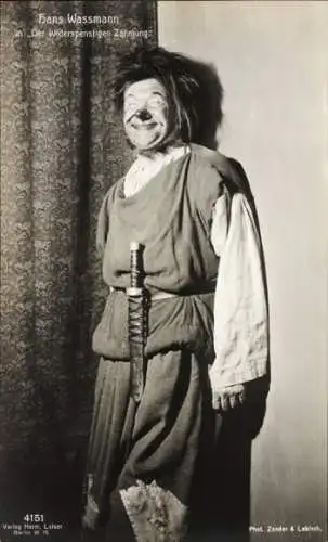 Ak Schauspieler Hans Wassmann, Der Widerspenstigen Zähmung