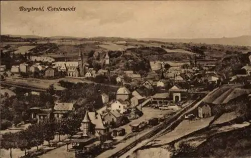 Ak Burgbrohl Rheinland Pfalz, Gesamtansicht