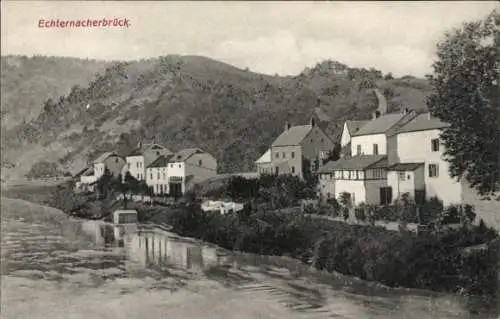 Ak Echternacherbrück in der Eifel, Teilansicht