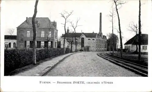 Ak Veurne Veurne Westflandern, Brasserie Zoete, Chaussee de Ypern