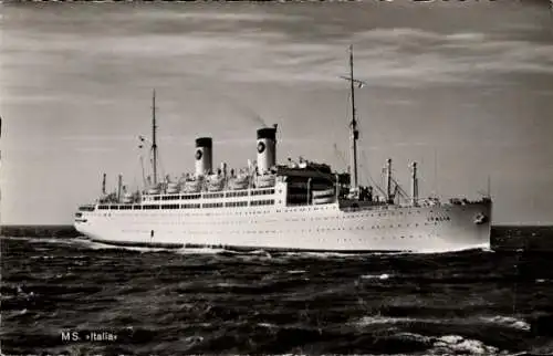Ak Dampfschiff MS Italia, Home Lines