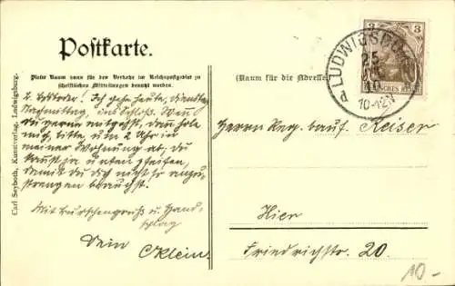 Ak Ludwigsburg in Württemberg, Garnisonlazarett