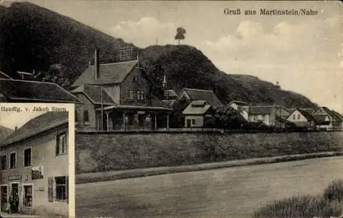 Ak Martinstein an der Nahe, Teilansicht, Geschäftshaus Jakob Stern