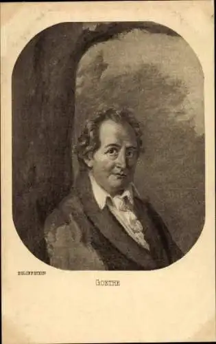 Künstler Ak Egloffstein, Portrait von Goethe