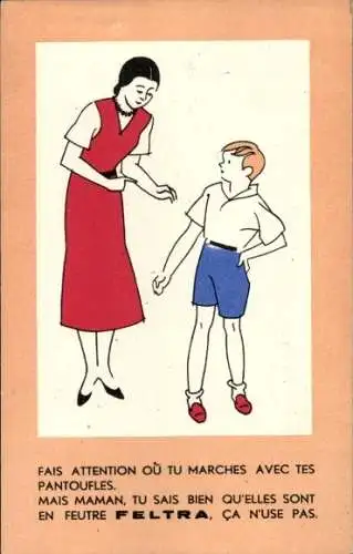 Künstler Ak Mutter mit Sohn