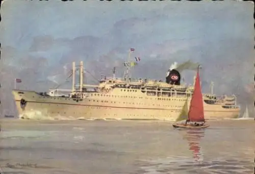 Künstler Ak Compagnie de Navigation Paquet, Paquebot Lyautey