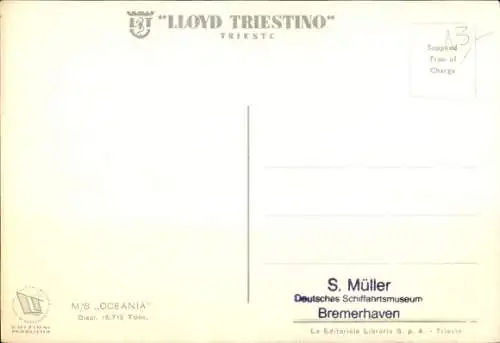 Ak Lloyd Triestino, MS Oceania
