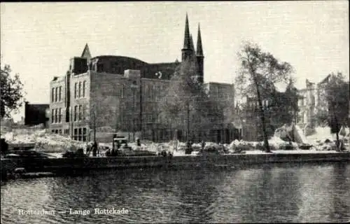 Ak Rotterdam Südholland Niederlande, Lange Rottekade, Bosjeskerk