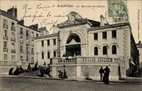 Ak Nantes Loire Atlantique, Le Marché de Feltre