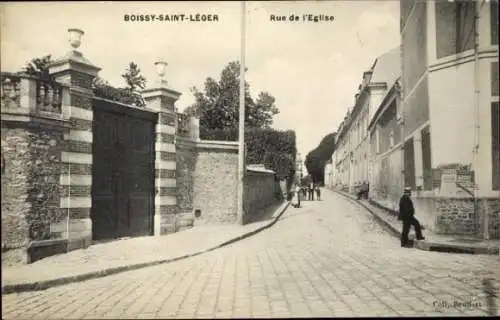 Ak Boissy Saint Leger Val de Marne, Rue de l'Eglise