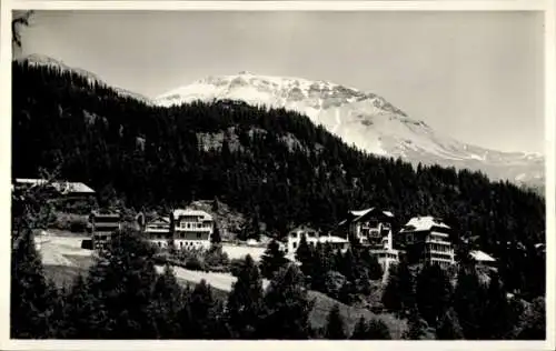 CPA Montana Vermala Canton du Valais Suisse, Villa de Preux, les Asters, Poste, Terminus