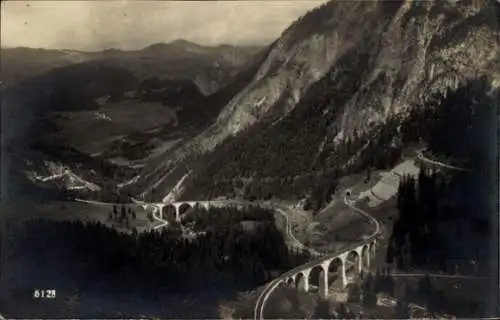 Ak Preda Kanton Graubünden, Gesamtansicht, Rhätische Bahn