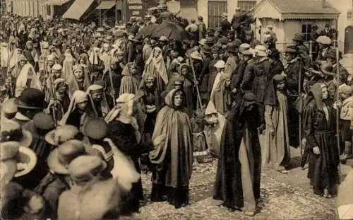 Ak Bruges Brügge Flandern Westflandern, Procession du St. Sang, Les Bergers