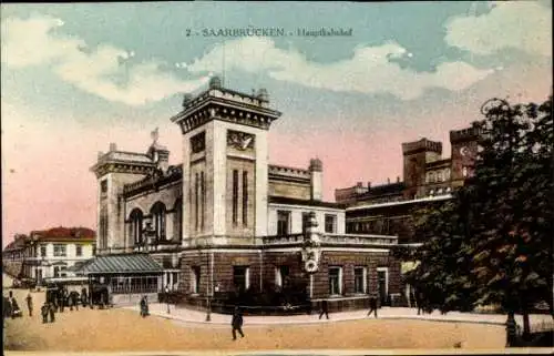 Ak Saarbrücken, Hauptbahnhof