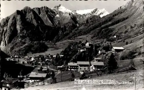 Ak Prägraten am Großvenediger in Tirol, Gesamtansicht, Malkamspitze