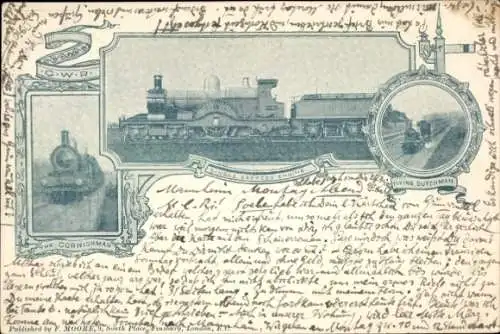 Ak Britische? Eisenbahn, Cornishman, Flying Dutchman