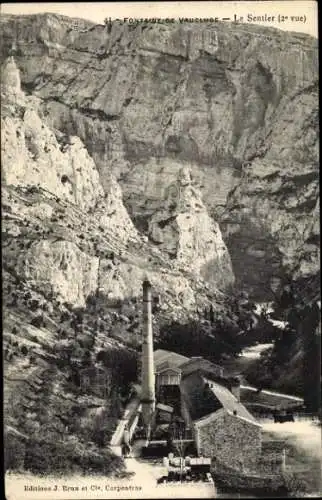 Ak Fontaine de Vaucluse, Sentier