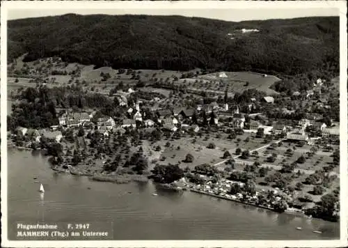 Ak Mammern Kanton Thurgau, Fliegeraufnahme
