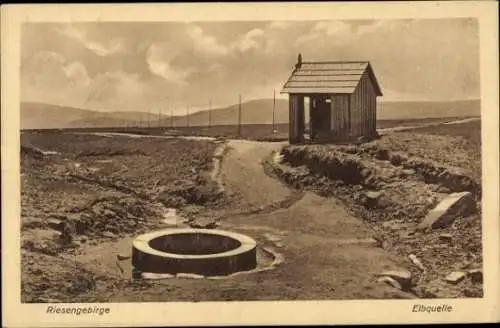 Ak Spindleruv Mlýn Spindlermühle Riesengebirge Region Königgrätz, Elbquelle, Pramen Labe