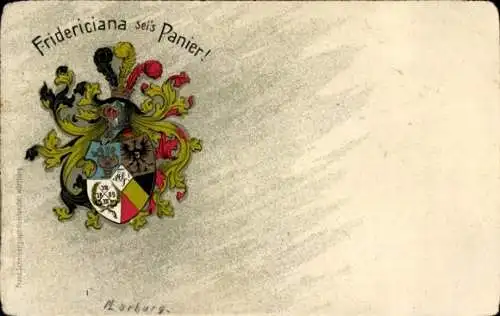 Studentika Ak Marburg an der Lahn, Corps Fridericiana, Wappen