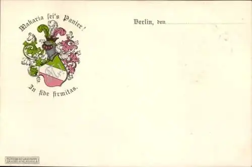 Studentika Ak Berlin, Corps Makaria, Wappen