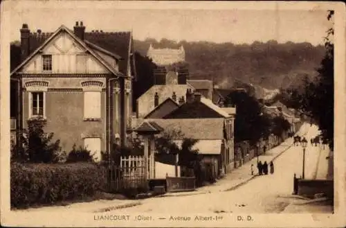 Ak Liancourt Oise, Avenue Albert 1er