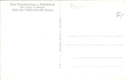 Ak Göda in der Oberlausitz, Gesamtansicht