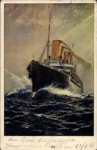 Ak Schnelldampfer Kronprinzessin Cäcilie, Norddeutscher Lloyd Bremen