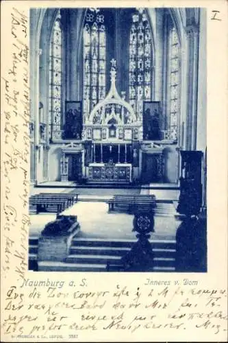 Ak Naumburg an der Saale, Innenansicht, Dom, Altar, Kirche, Naumburg, Architektur