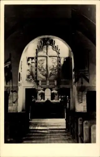 Ak Lützen im Burgenlandkreis, Interieur der Gustav Adolf Kapelle