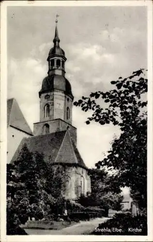 Ak Strehla an der Elbe Sachsen, Kirche