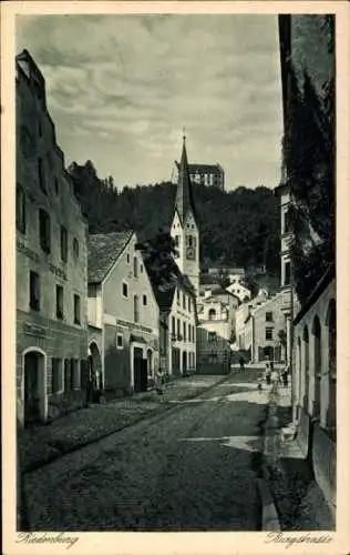Ak Riedenburg Niederbayern, Burgstraße, Kirchturm
