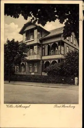 Ak Bad Harzburg am Harz, Villa Nothnagel, vierstöckiges Gebäude, grüne Umgebung,  Architektur, 