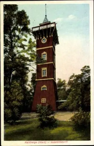 Ak Rüdersdorf bei Berlin, Kalkberge Mark, Partie am Aussichtsturm