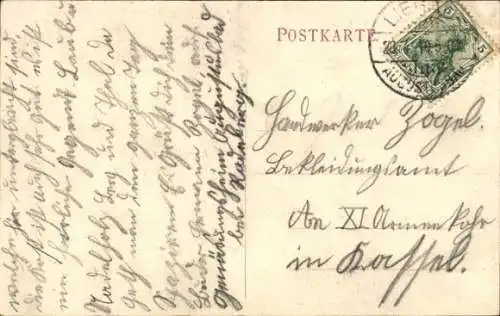 Ak Augustusbad Radeberg in Sachsen, Genesungsheim, Schwanenteich