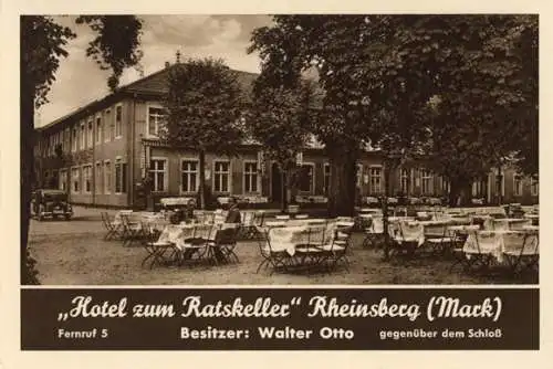 Klapp Ak 3 -fach Rheinsberg in der Mark, Hotel zum Ratskeller