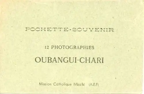 12 Fotos im Umschlag , Oubangui-Chari