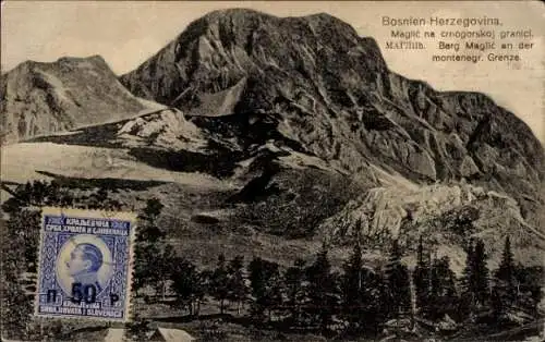 Ak Bosnien Herzegowina, Berg Maglić an der montenegroer Grenze