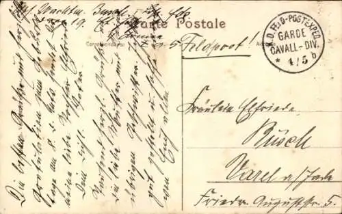 CPA Beernem Flandre occidentale, Château