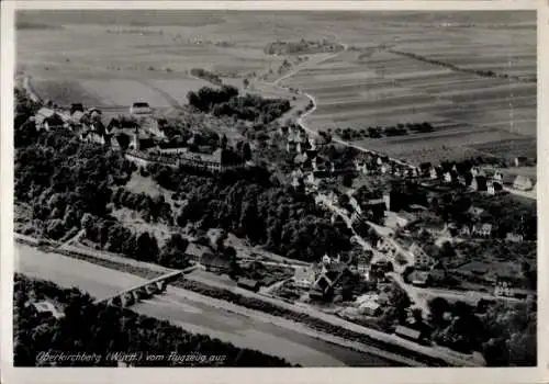 Ak Oberkirchberg Illerkirchberg in Württemberg, Luftaufnahme