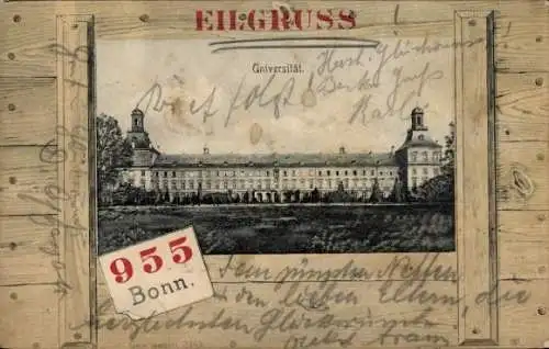 Passepartout Ak Bonn am Rhein, Universität
