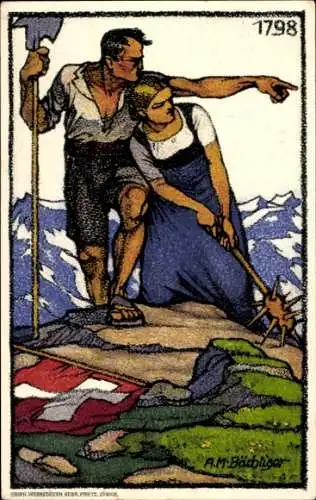 Ganzsachen Künstler Ak Bächliger, A. M., Schweizer Bundesfeier, 1913, 1798, Gegen die Tuberkulose
