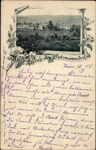 Ak Putzmannsdorf Ternitz Niederösterreich, Teilansicht