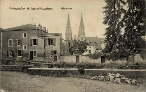 Ak Blâmont Lothringen Meurthe et Moselle, Westlicher Kriegsschauplatz, Kirche
