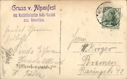 Ak Liebespaar in Volkstrachten, Frau mit Pfeife