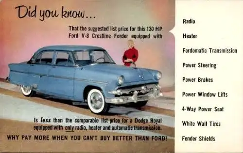 Ak Ford Auto, Reklame