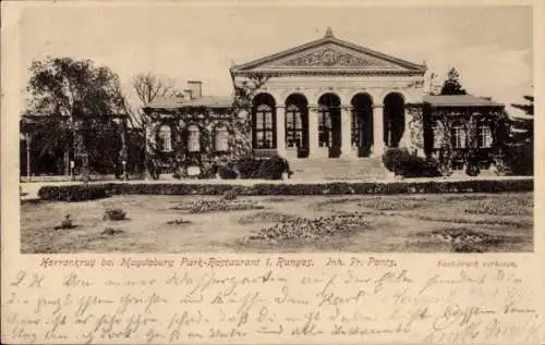 Ak Magdeburg an der Elbe, Herrenkrug Restaurant